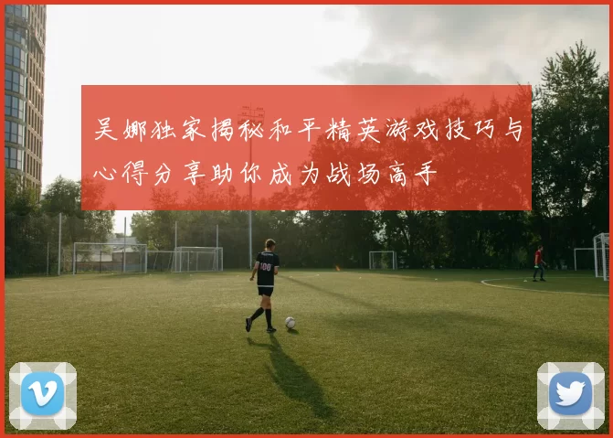 吴娜独家揭秘和平精英游戏技巧与心得分享助你成为战场高手